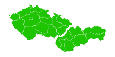 Mapa pokrytí montéry DuoTech